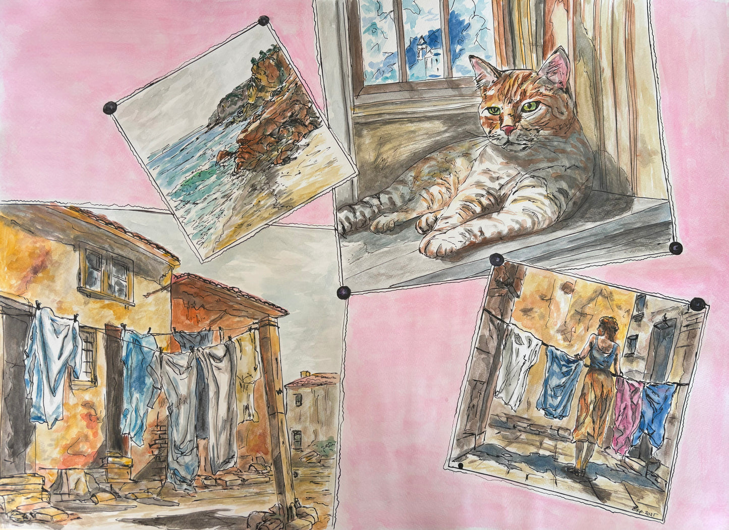 Pe frigiderul meu roz