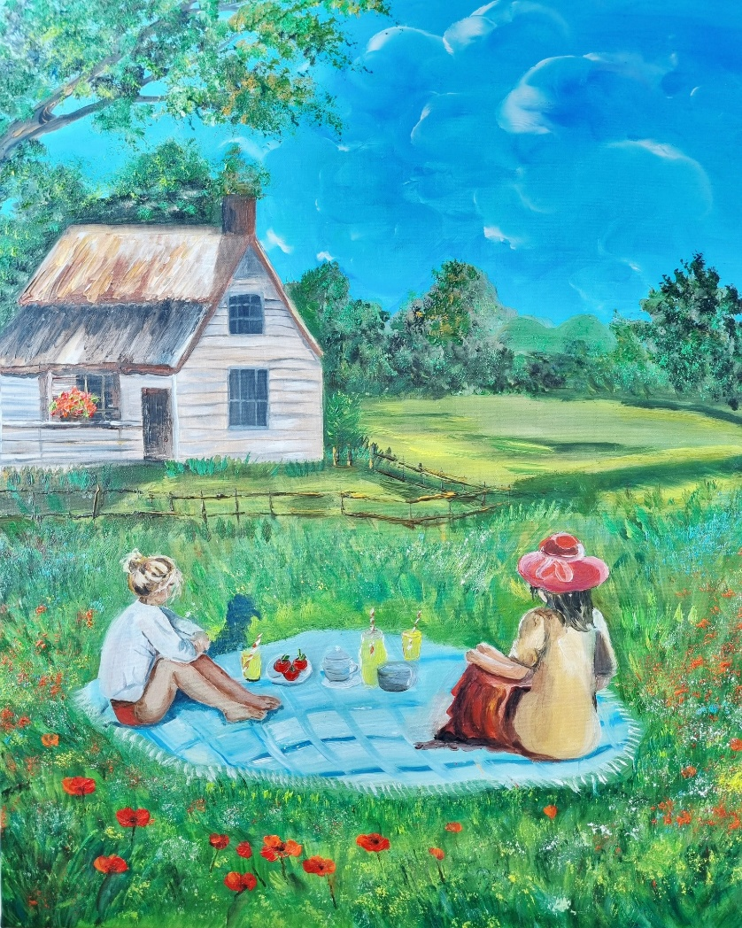 Picnic printre flori